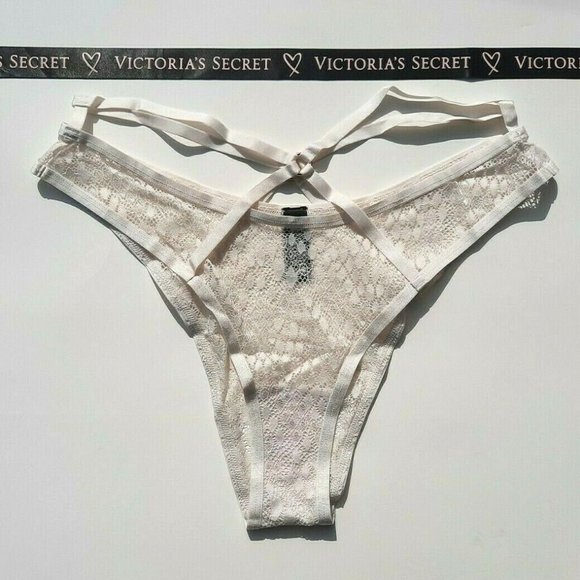 Victorias Secret Snake BRAZILIAN Ring Straps WHITE - Picture 4 of 7
